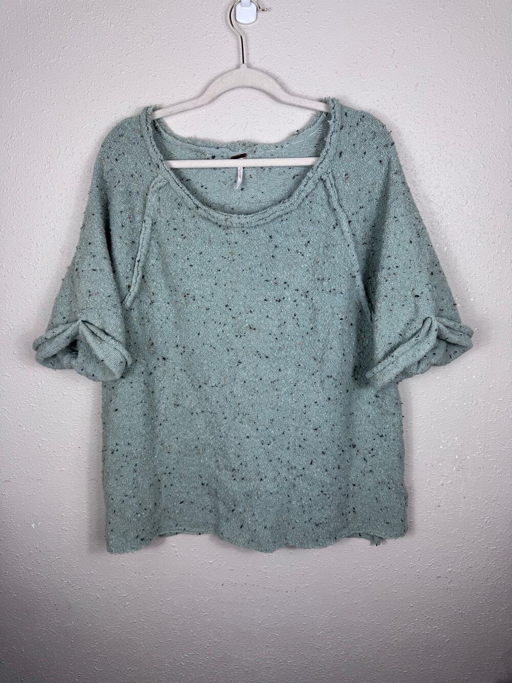Free People Marsala Tweed Style Sweater Wool Blend Size Medium